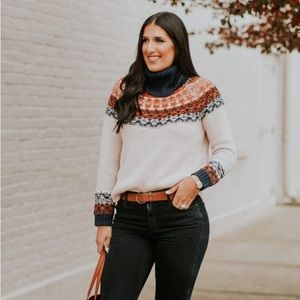 Madewell Fair Isle Turtleneck sweater